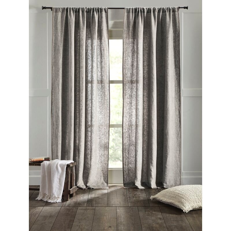 Brian Linen Curtain 50 x 96" - Image 0