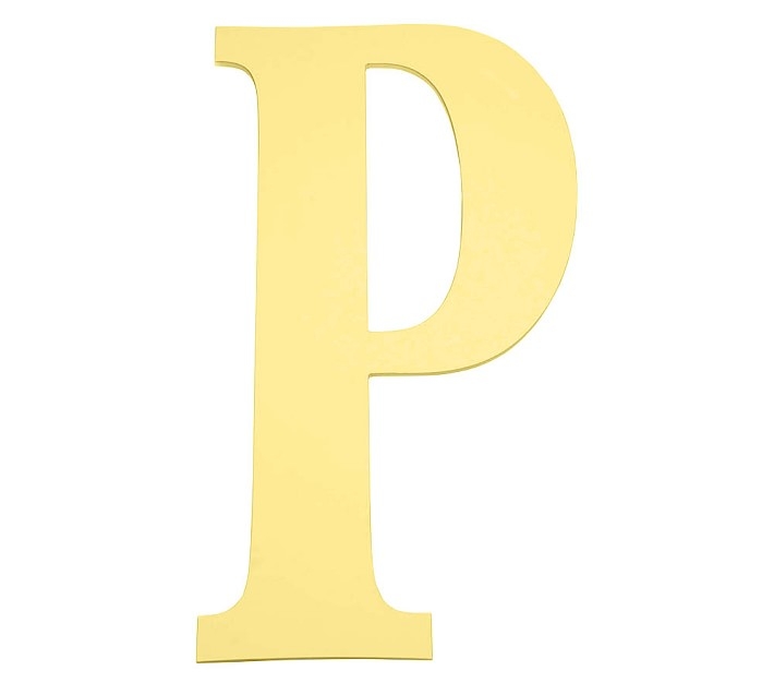 Large Harper Letter P, Yellow - Image 3