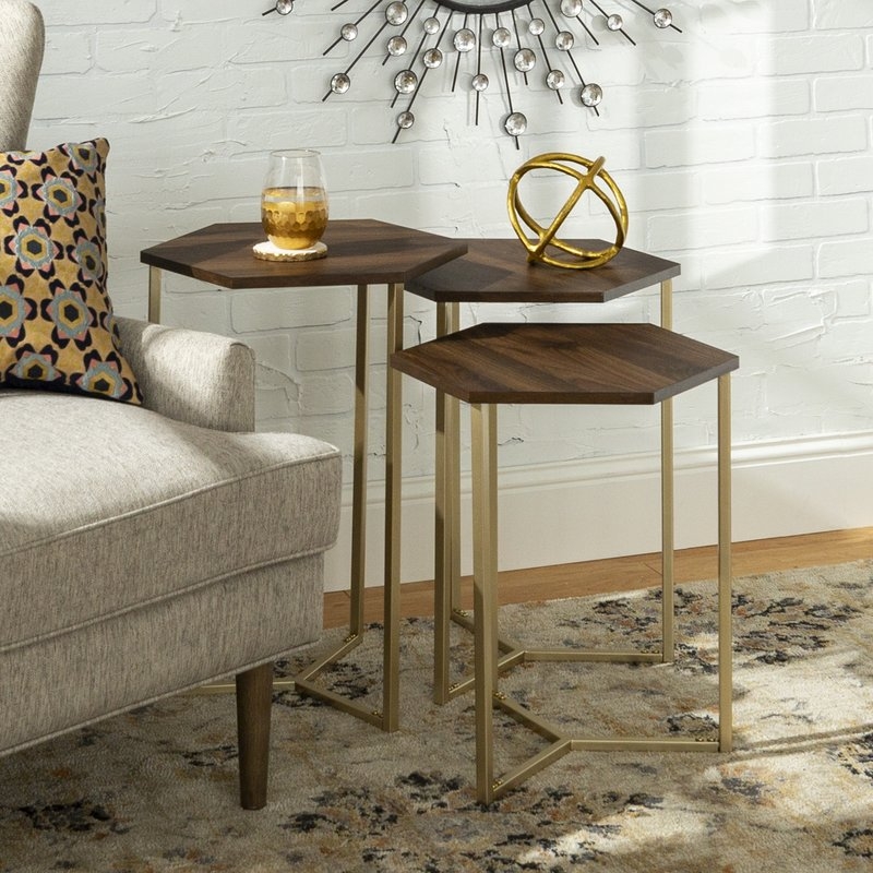 Labounty Hex 3 Piece Nesting Tables - Image 4