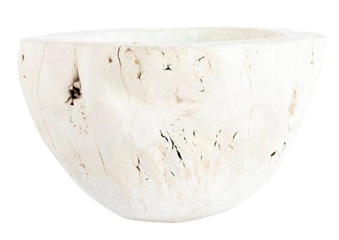 BLEACHED WOOD BOWL - Image 0