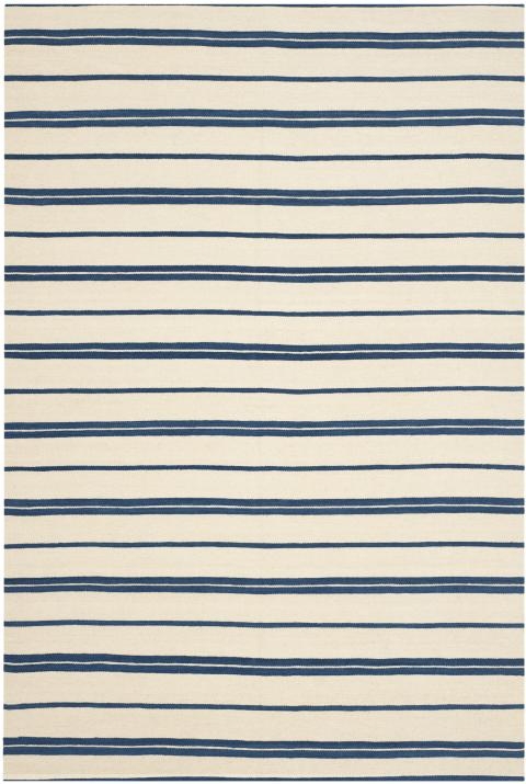 Sagaponeck Stripe Rug, Navy, 6' x 9' - Image 0