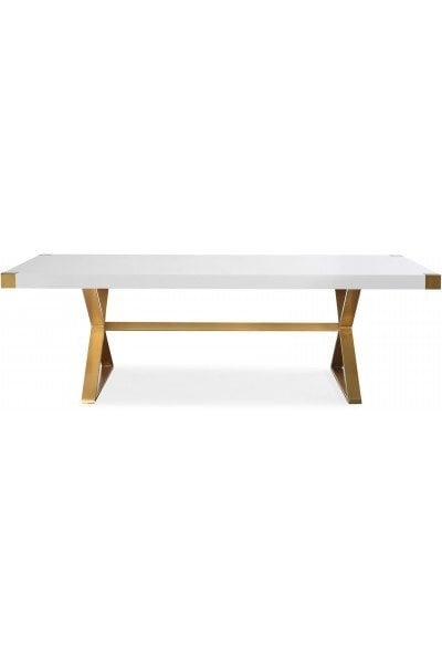 Mia Lacquer 95" Rectangular Dining Table - Image 0