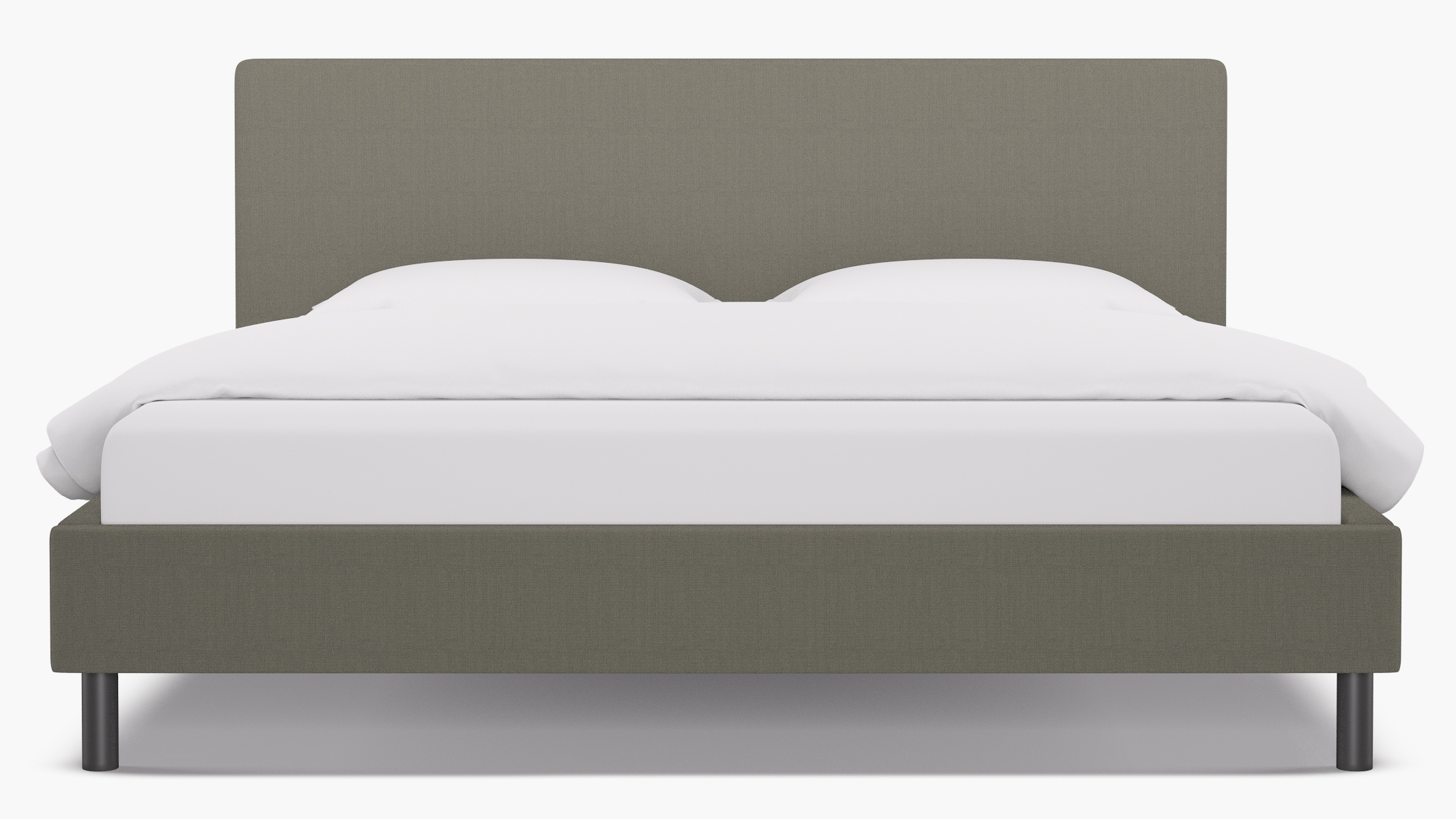 Tailored Platform Bed, Putty Everyday Linen, King - Image 4