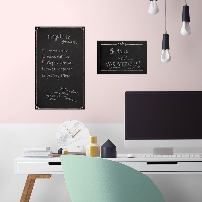 Decorative Chalkboard Peel and Stick Giant Wall Decal - Image 1