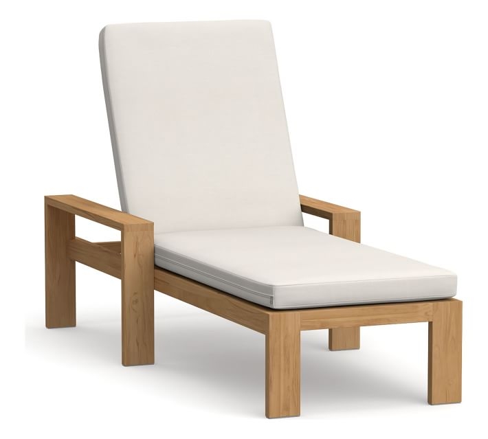 Malibu Single Chaise Lounge Cushion, Sunbrella(R) Natural - Image 0