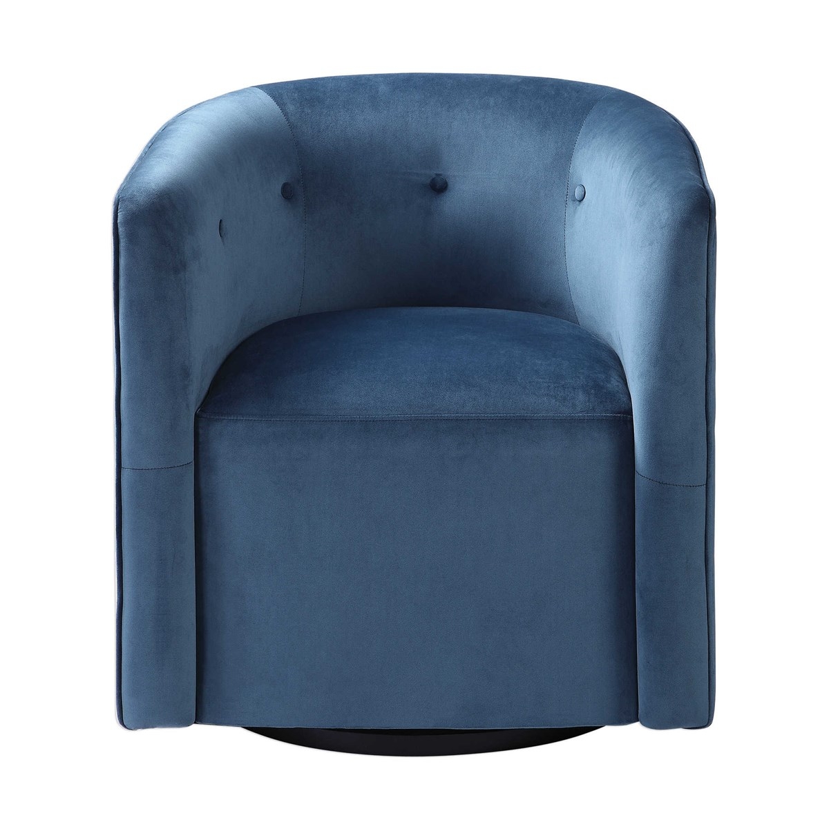 Mallorie Blue Swivel Chair - Image 1