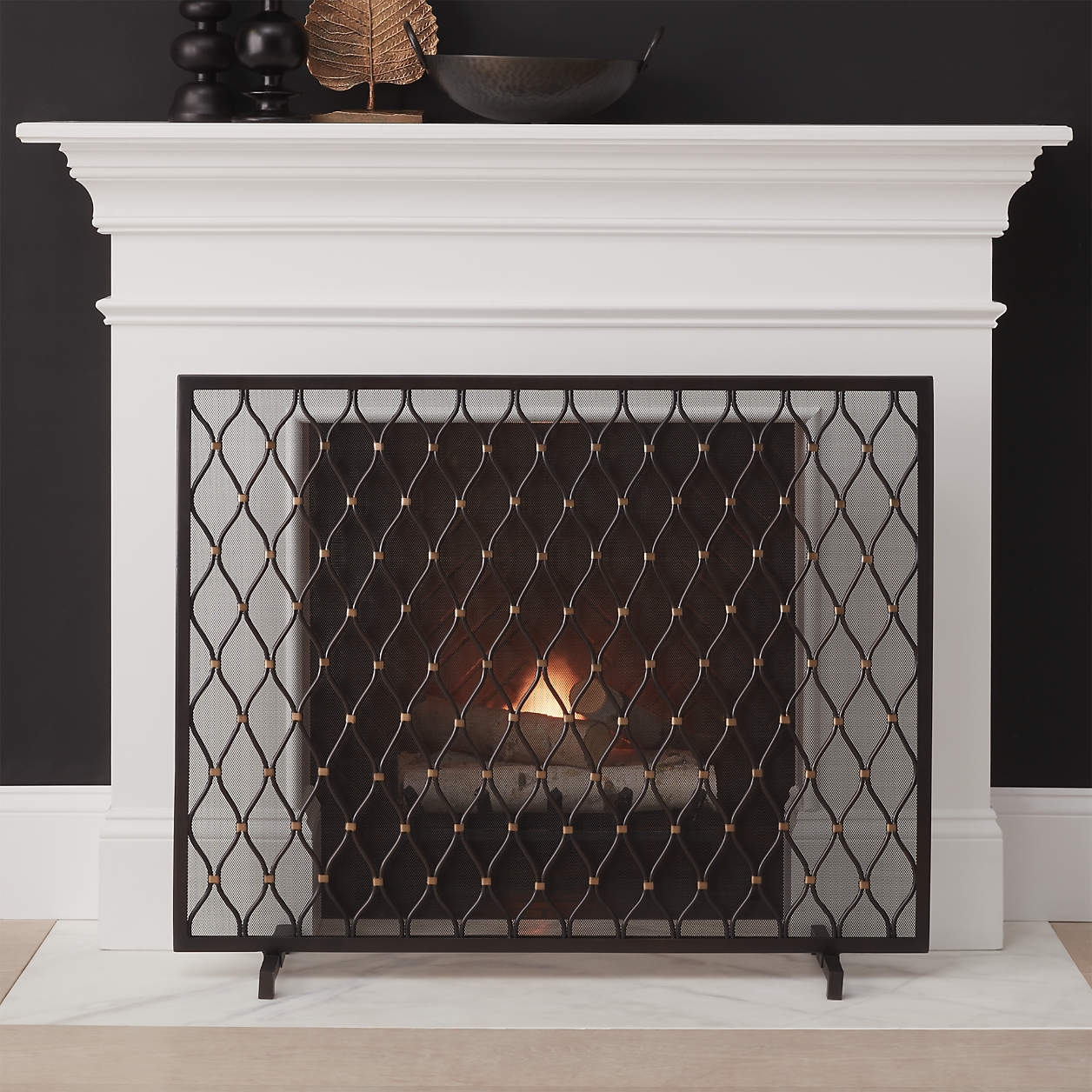Corbett 3-Panel Bronze Fireplace Screen - Image 0