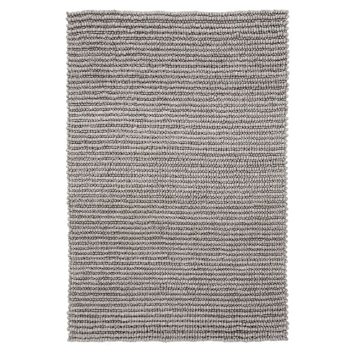 Gray Textured Wool Rug (3'x5') - Image 0