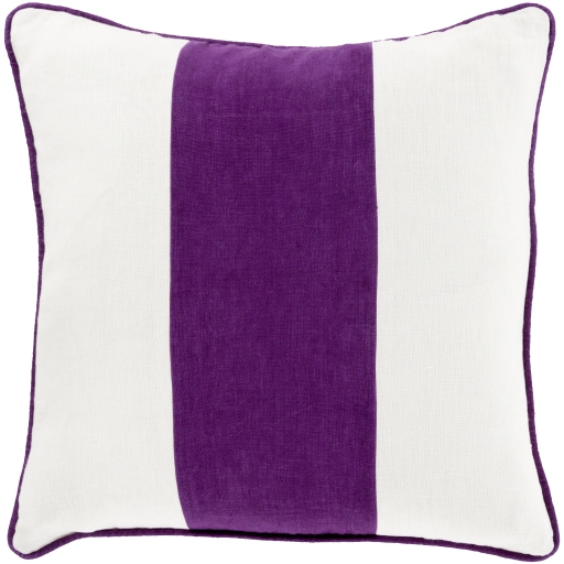Linen Stripe LS-002 18"L x 18"W Polyester Filled Pillow - Image 0