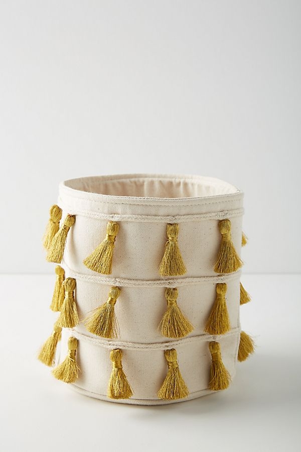 Tasseled Storage Basket - Image 0