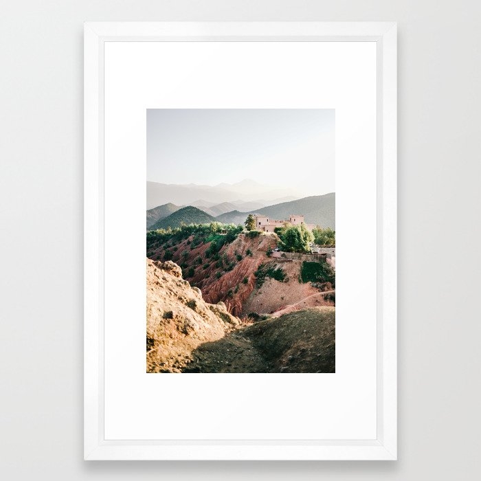 Travel Photography Atlas Mountains Framed Print - Image 0