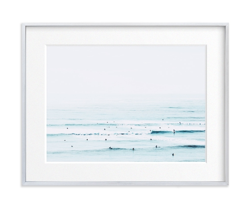 the sunday blues - 7" x 5" - Brushed Silver Frame with Matte - Image 0