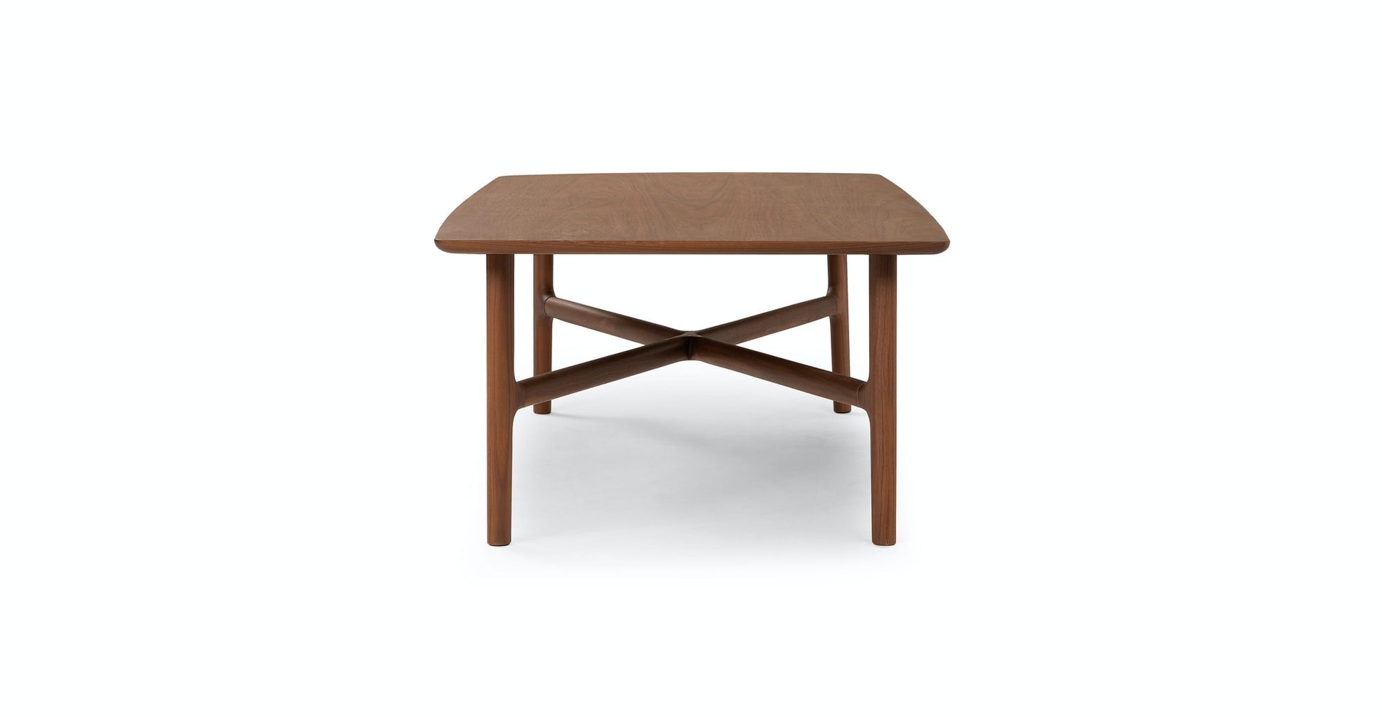 Brezza Matte Walnut Rectangular Coffee Table - Image 3