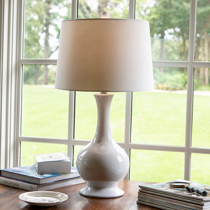Jayleen 27" White Table Lamp - Image 1
