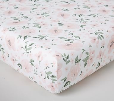 Meredith Picture Perfect & Allover Floral Organic Fitted Crib Sheet Bundle - Set of 2 - Image 3