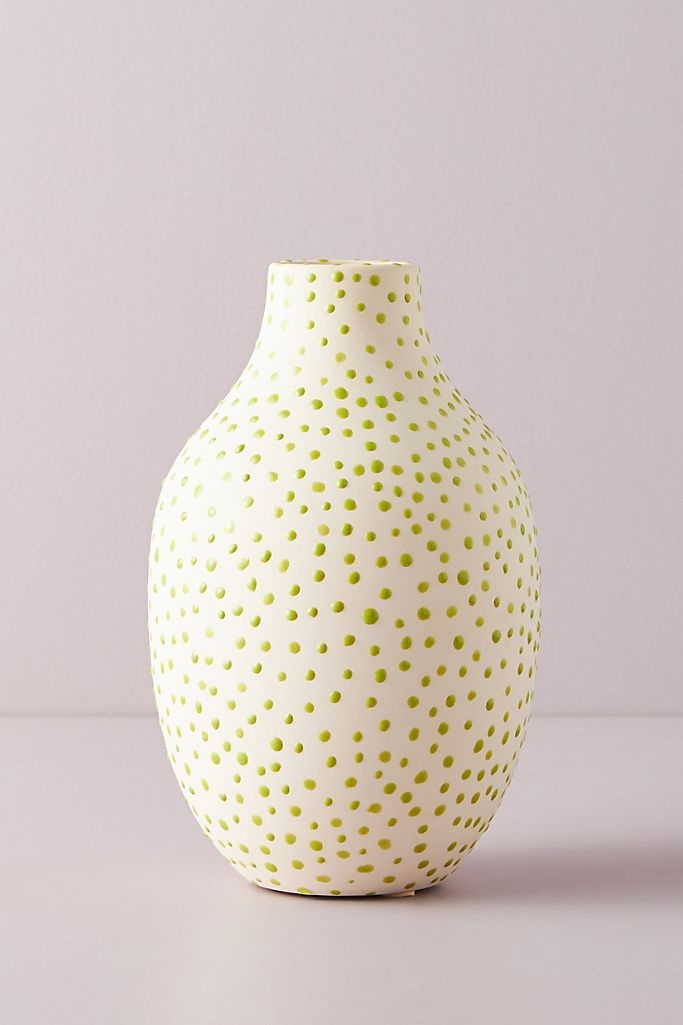 Dottie Vase By Anthropologie in Green Size L - Image 0