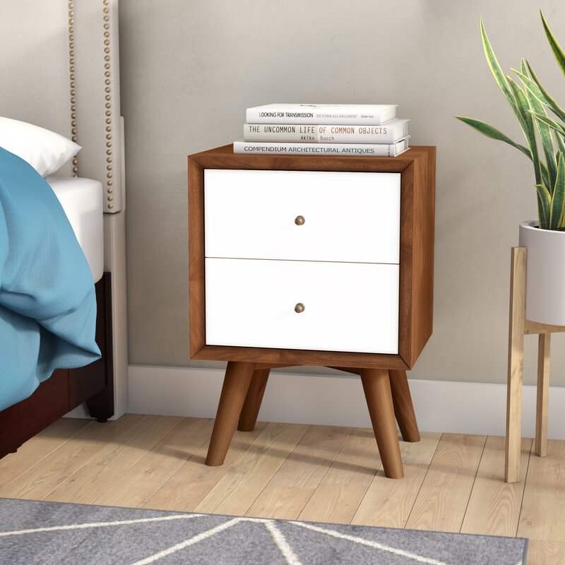 Williams Two-Tone 2 Drawer Nightstand - Image 3