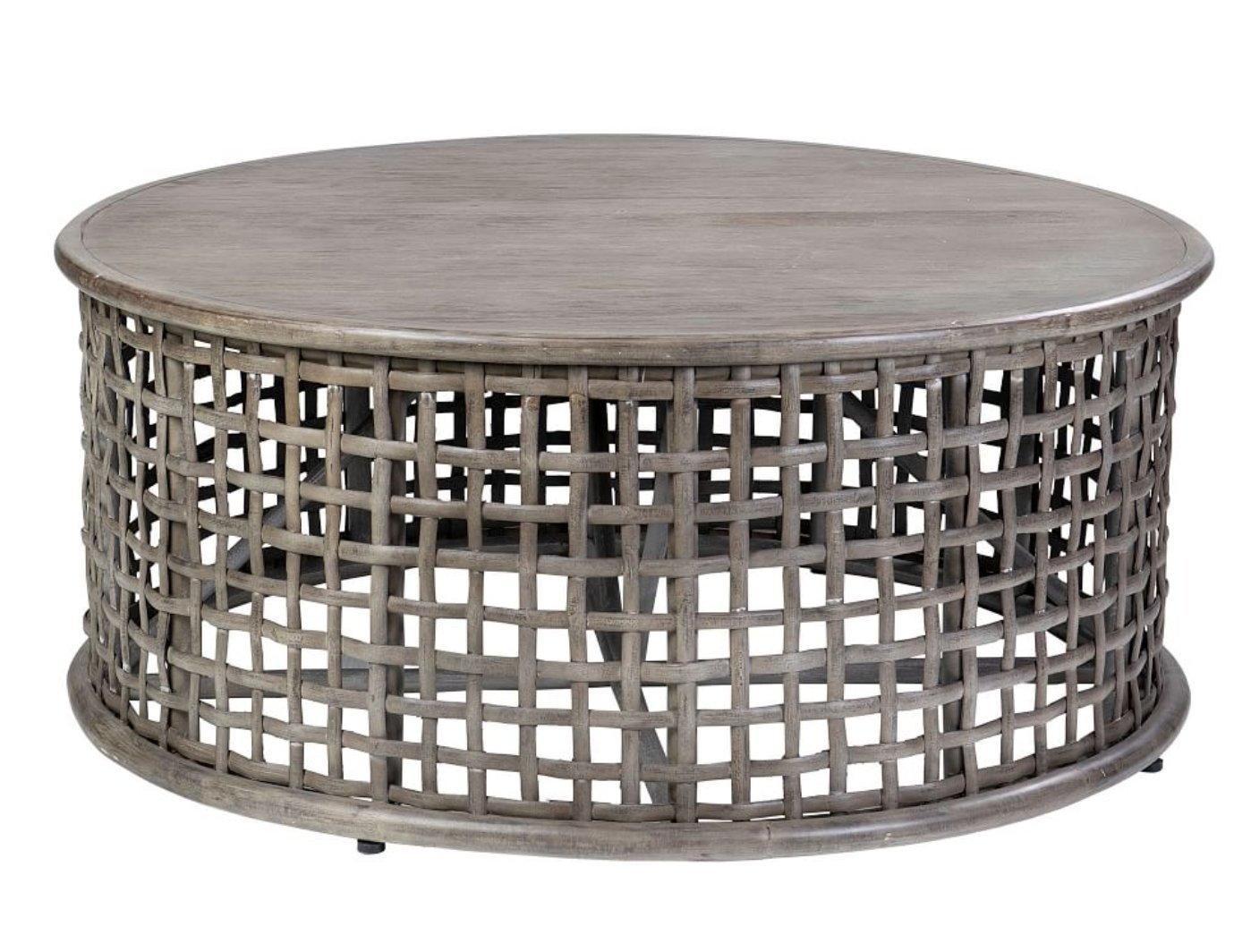 Rattan 39" Round Coffee Table - Image 0