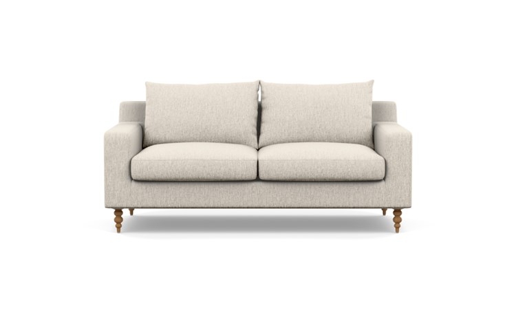SLOAN Apartment Sofa in wheat with natural oak tapered turned legs - Image 0