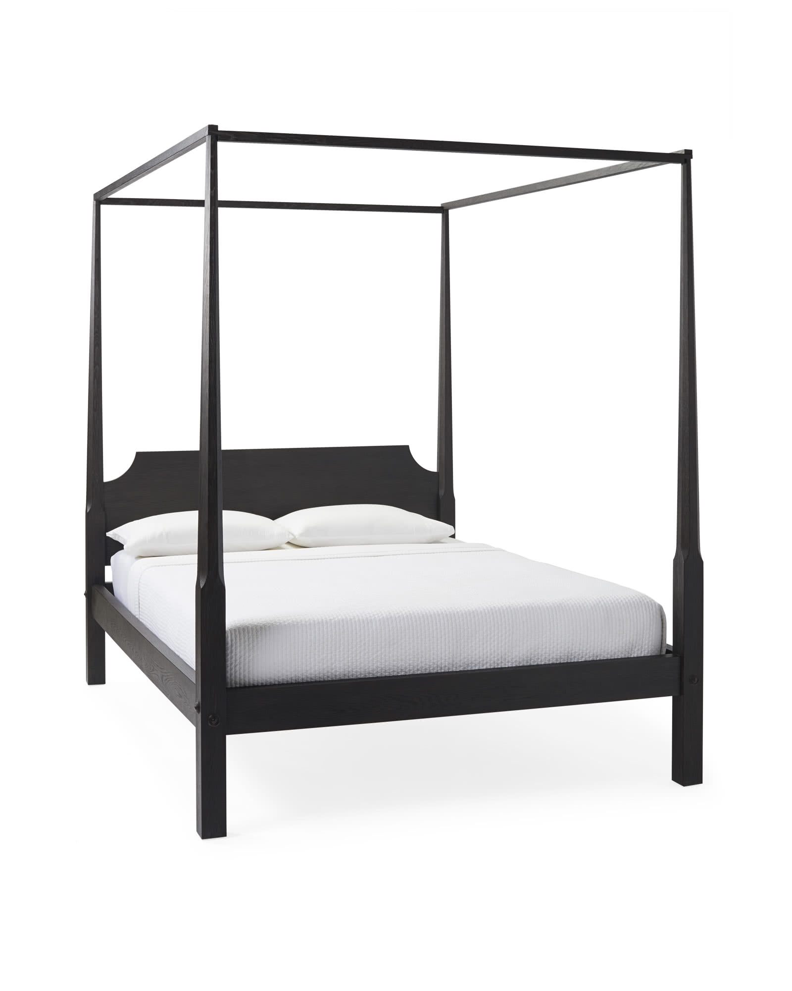 Whitaker Four Poster Bed - King-Ebony - Image 0