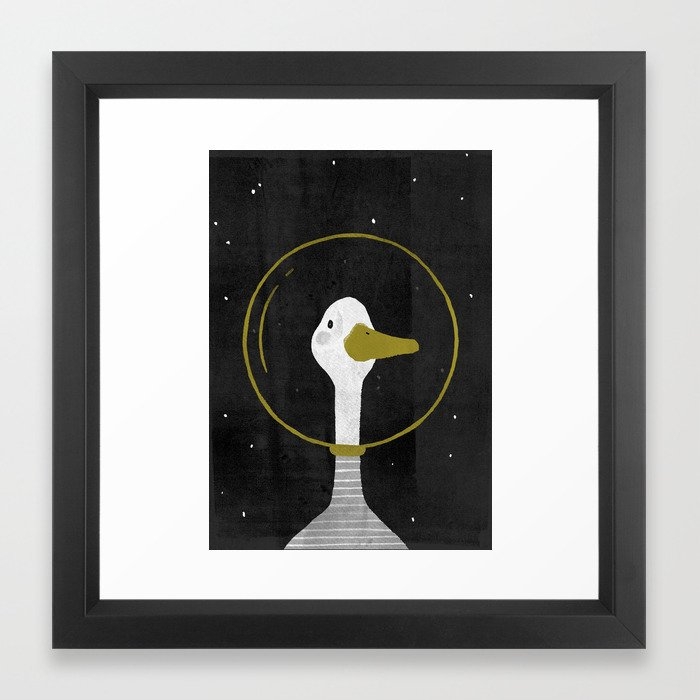 Space Goose Framed Art Print - Image 0
