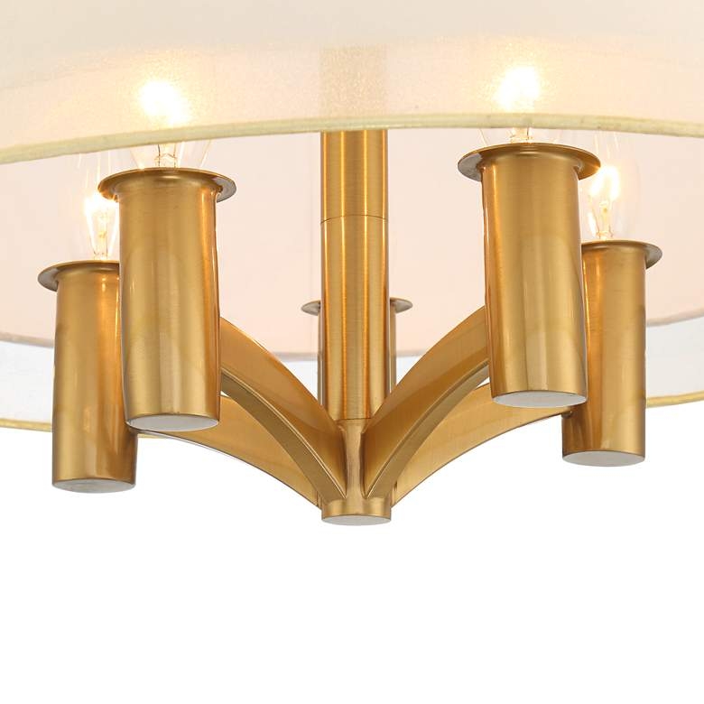 Caliari 18" Wide Warm Brass 5-Light Ceiling Light - Style # 71N79 - Image 3