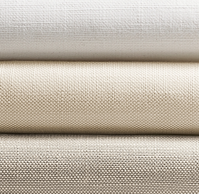 FABRIC BY THE YARD - PERENNIALS® PERFORMANCE CLASSIC LINEN WEAVE - FOG - Image 1