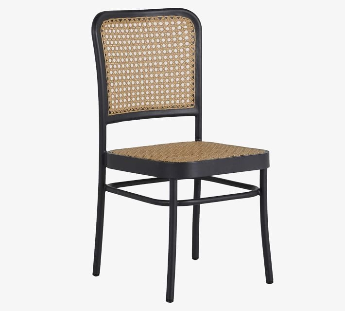 Donovan Cane Dining Chair, Midnight - Image 0