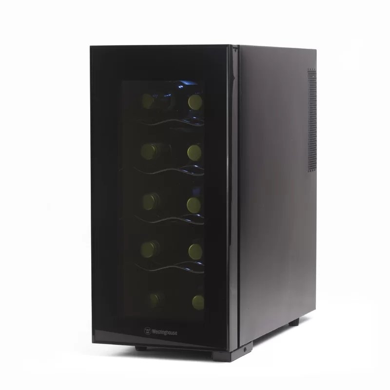 10 Bottle Thermal Electric Single Zone Freestanding Wine Cooler - Image 0