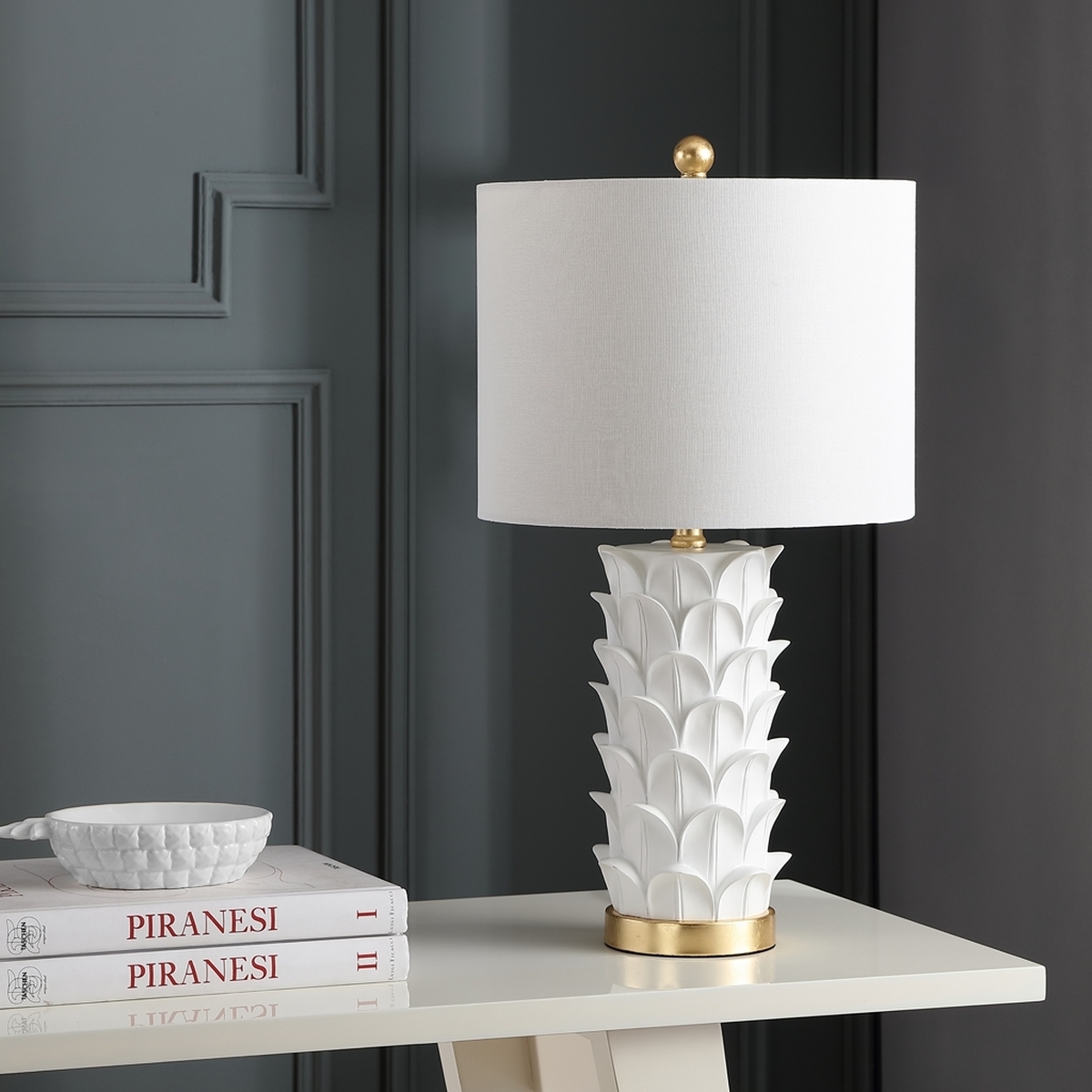 Nico Table Lamp - White/ - Arlo Home - Image 1