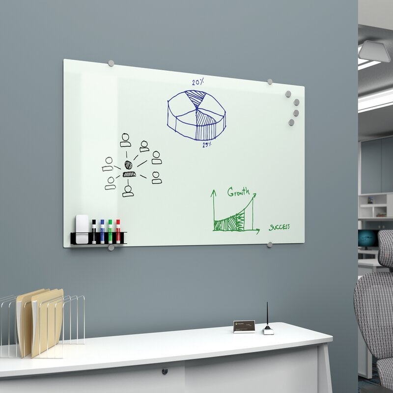 Heiman Wall Mounted Magnetic Whiteboard - Image 1