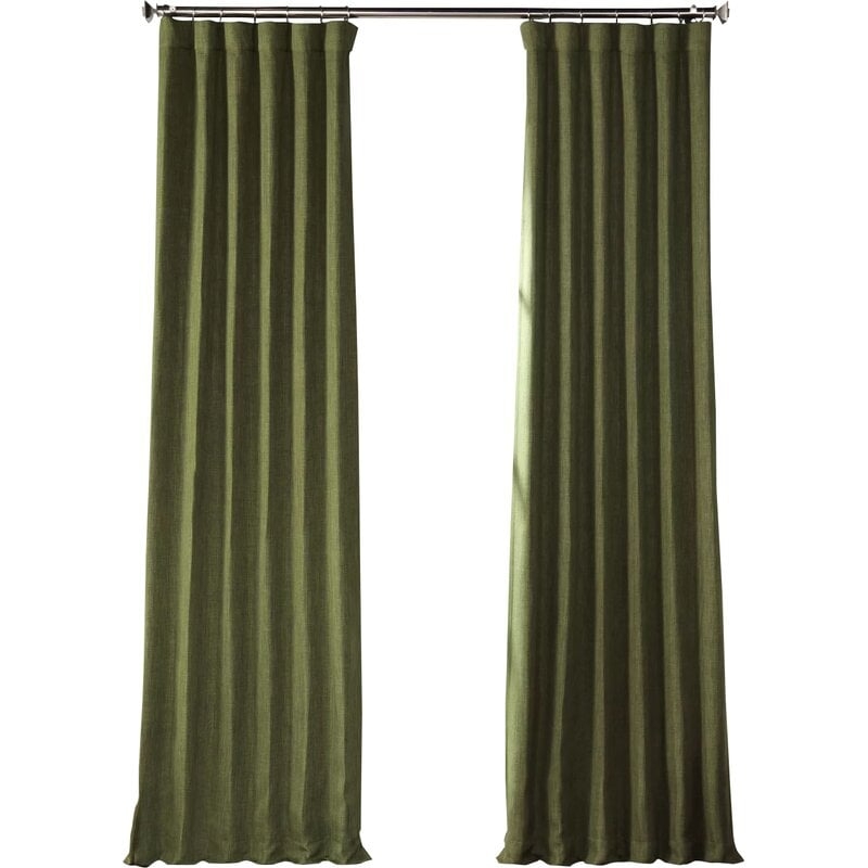 Matson Solid Semi-Sheer Grommet Single Curtain Panel - Image 1