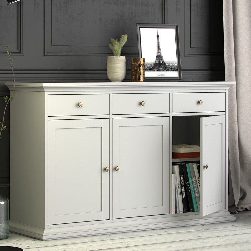 Laux 56.57" Wide 3 Drawer Sideboard - Image 2