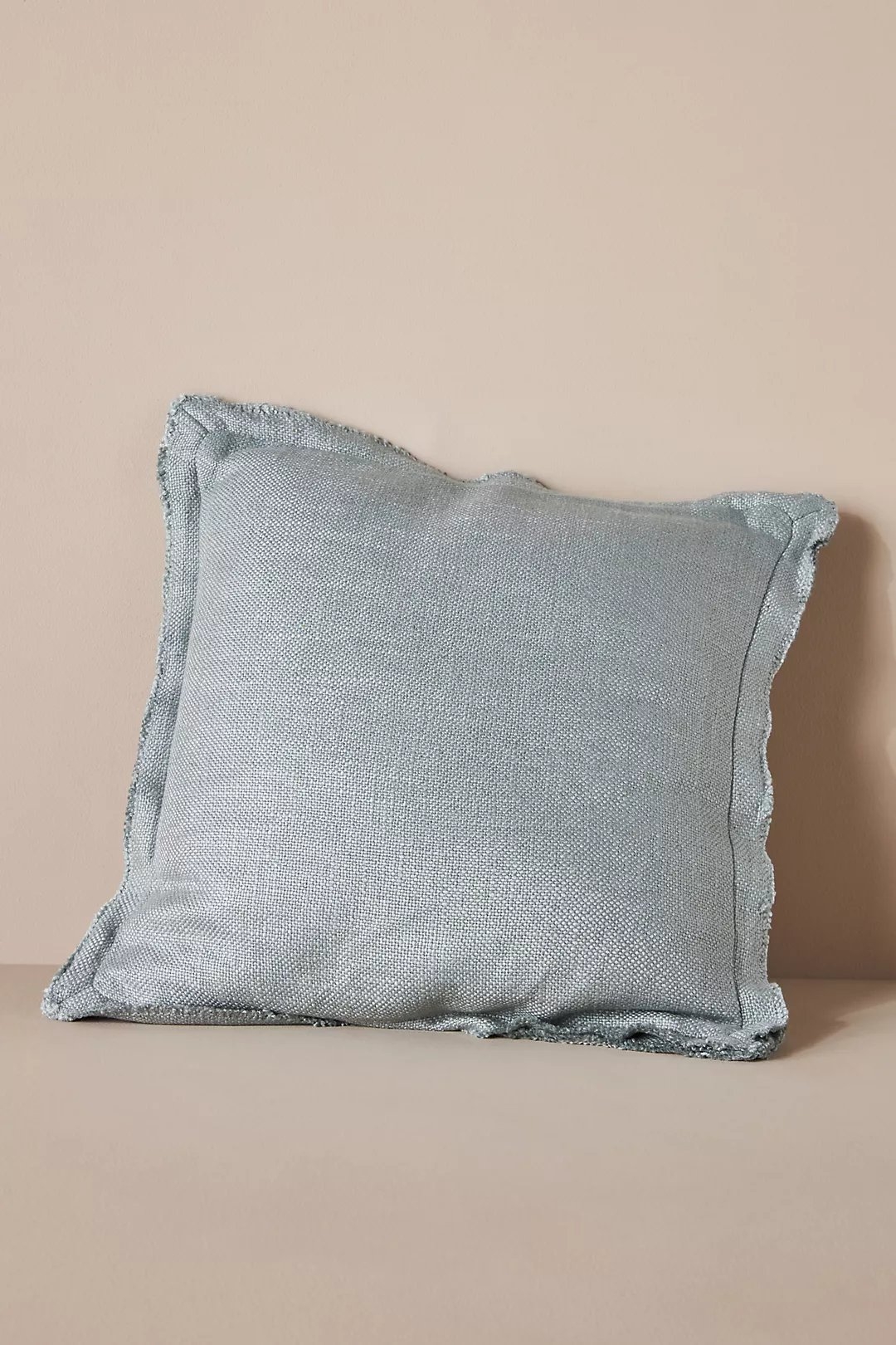 Luxe Linen Blend Pillow, Seafoam - Image 0