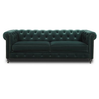 Kreitzer 91" Rolled Arm Chesterfield Sofa - Image 0