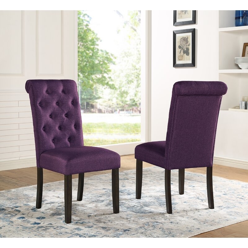 Evelin Tufted Parsons Chair (Set of 2) - Image 0