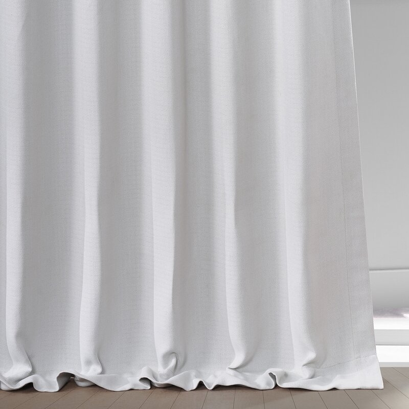 Clem Solid Blackout Rod Pocket Single Curtain Panel - Image 1