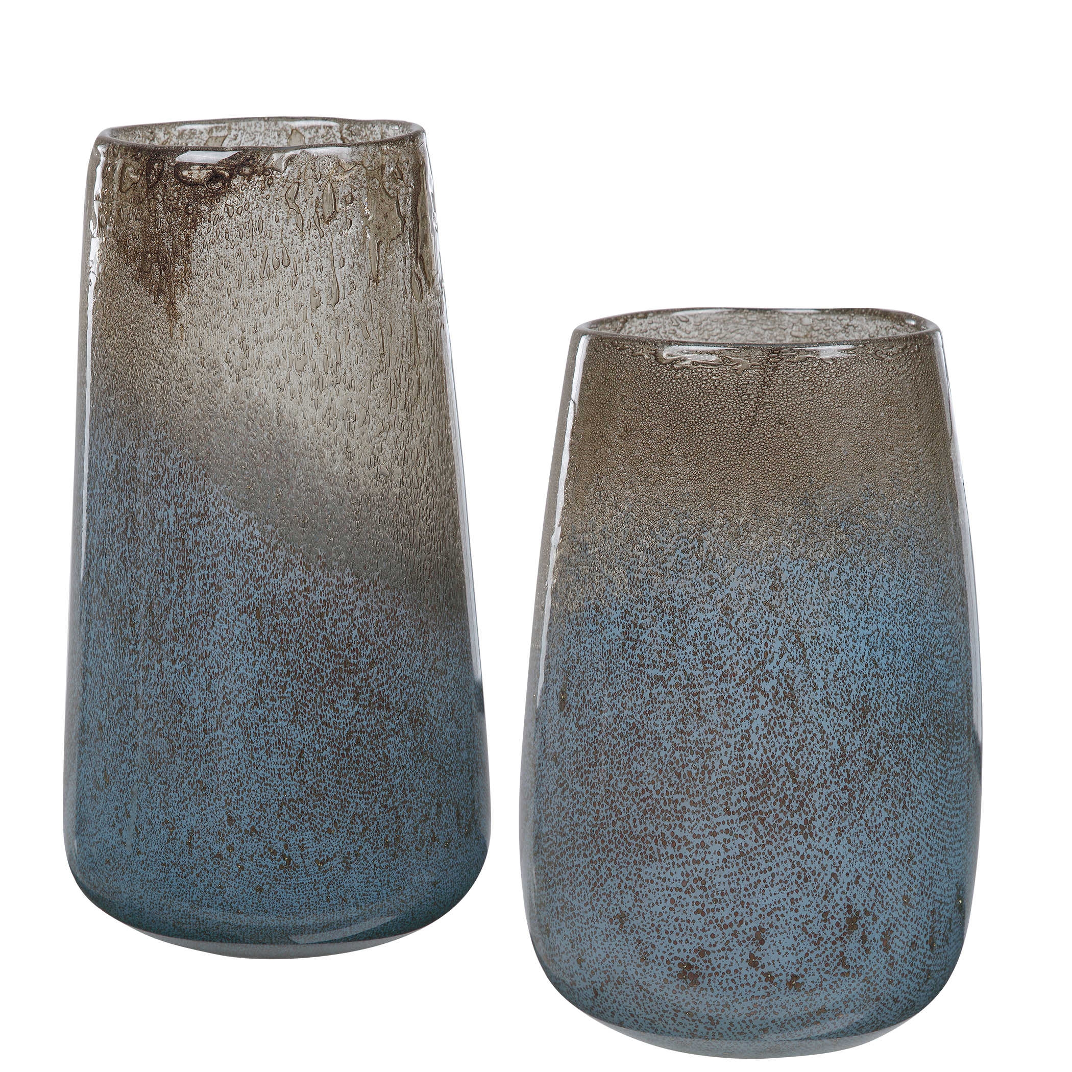 Ione Seeded Glass Vases, S/2 - Image 0