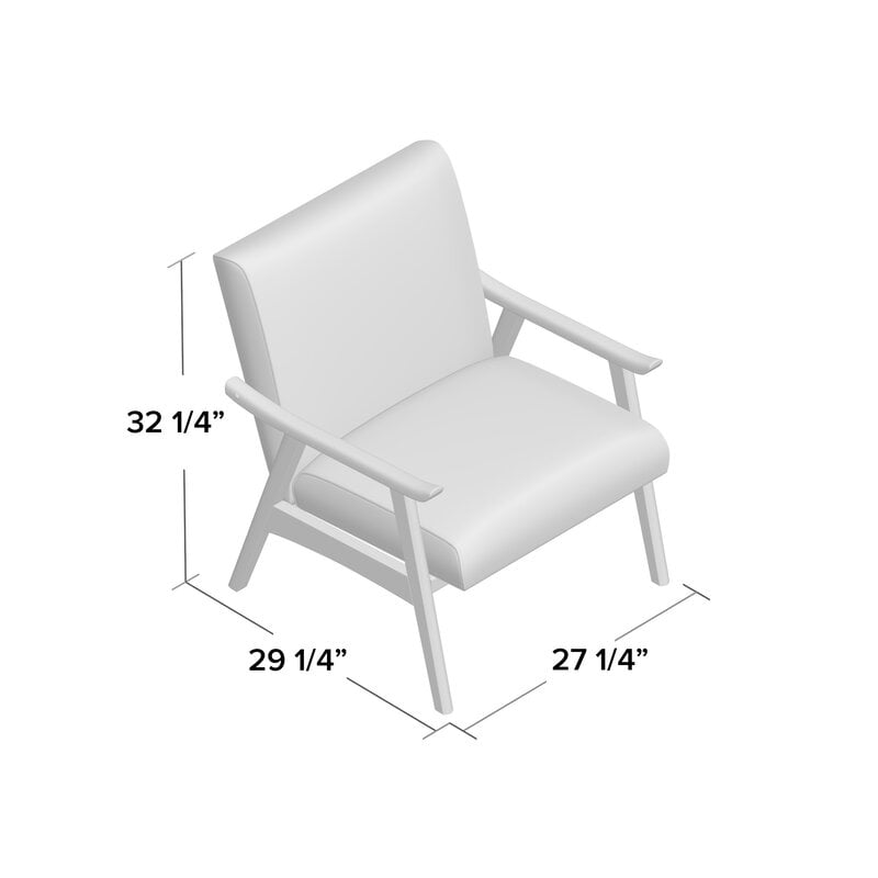 27.5"W Lounge Chair - Linen - Image 4