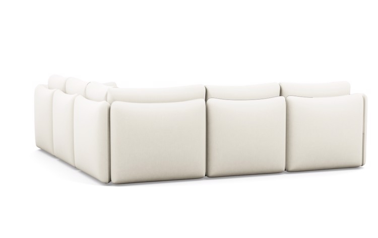 Harper Corner Sectionals in Ivory Heavy Cloth Fabric - 101" - Image 3