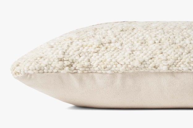 Marie Ivory / Camel, 22" x 22" Pillow, Down Fill - Image 1