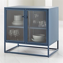 Casement Blue Small Metal Sideboard - Image 0