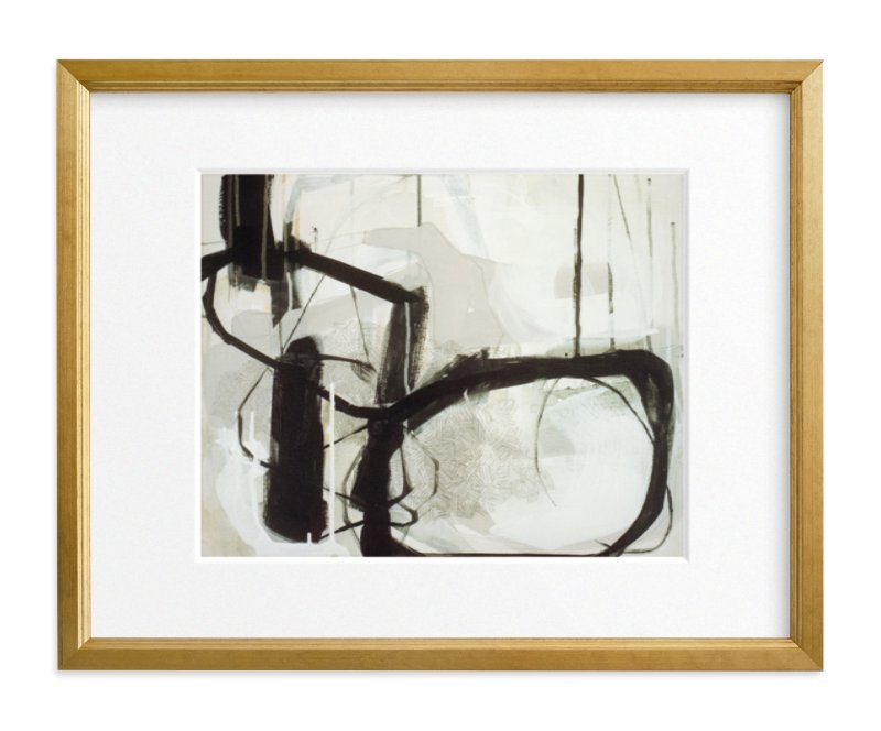 Abstract Untitled 1 // 11" x 14"  // Gilded Wood Frame // Matted - Image 0