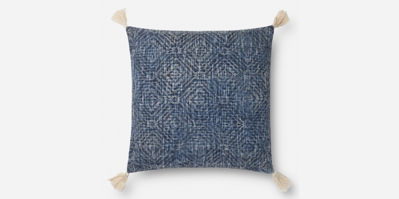 Blue Pillow - 22" X 22"  - with poly insert - Image 0