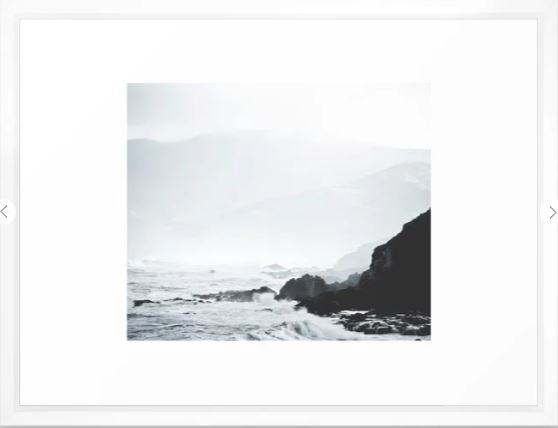 Sea Waves Seascape, Ocean Waves Photography, Sea Coast, Sea Beach Tapestry, Pillow etc Framed Art Print - Image 0