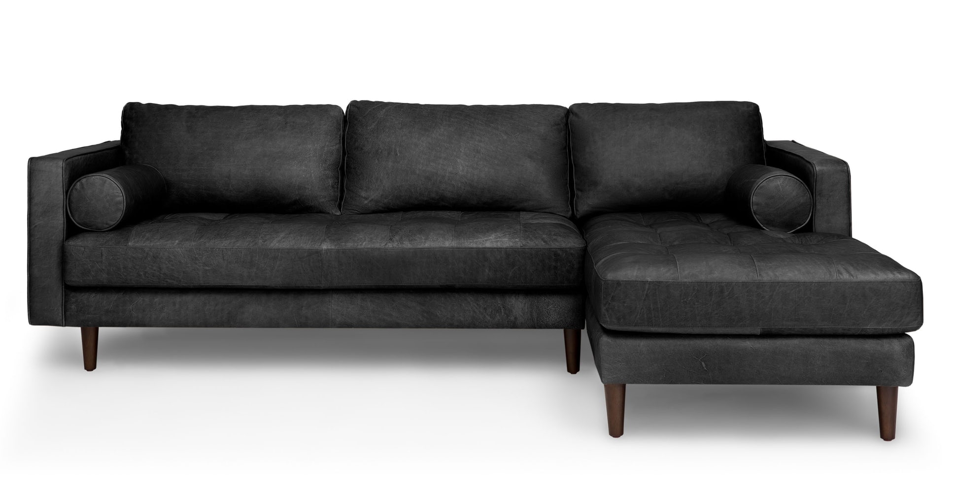 Sven Oxford Black Right Sectional Sofa - Image 0