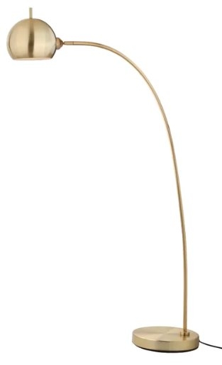 Peavey Arched Floor Lamp, Gold, 66" - Image 0