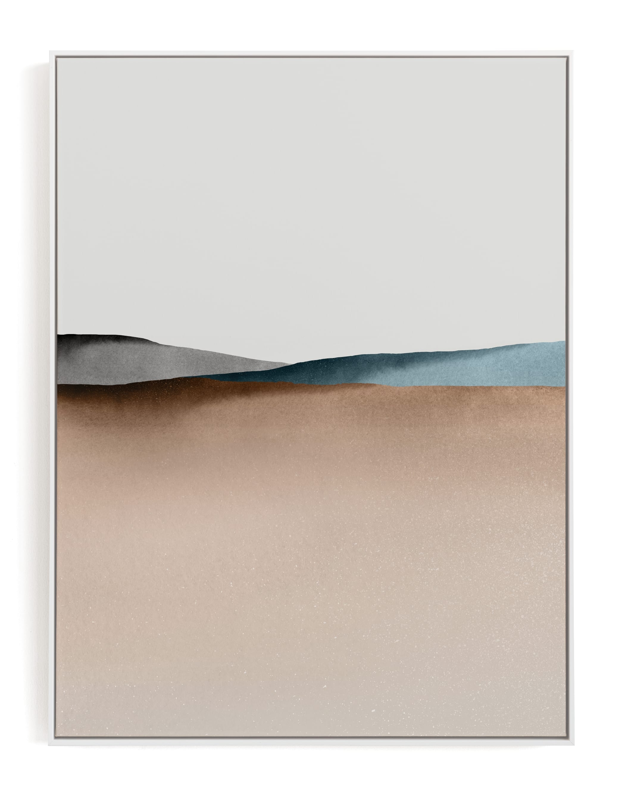 Layered Art Print 30 x 40; White Wood Canvas Frame - Image 0
