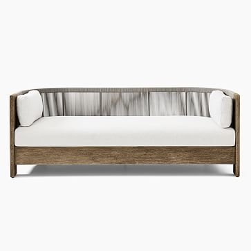 Porto Collection Driftwood + Warm Cement Cord Sofa - Image 1