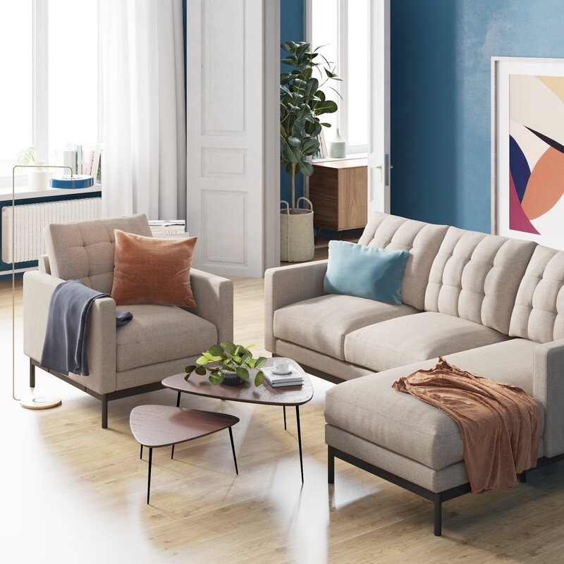 Thompson 31.5'' Wide Tufted Armchair - Image 2